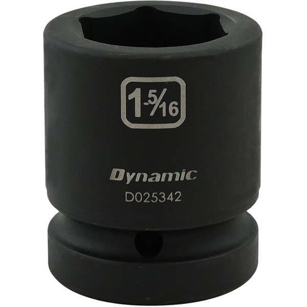 Dynamic 1" Drive Standard Socket, Black Phosphate, Tools 1-5/16" X 1" Drive, 6 Point Standard Length D025342 - main